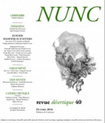2016 - Revue NUNC - Hadewijch d'Anvers
